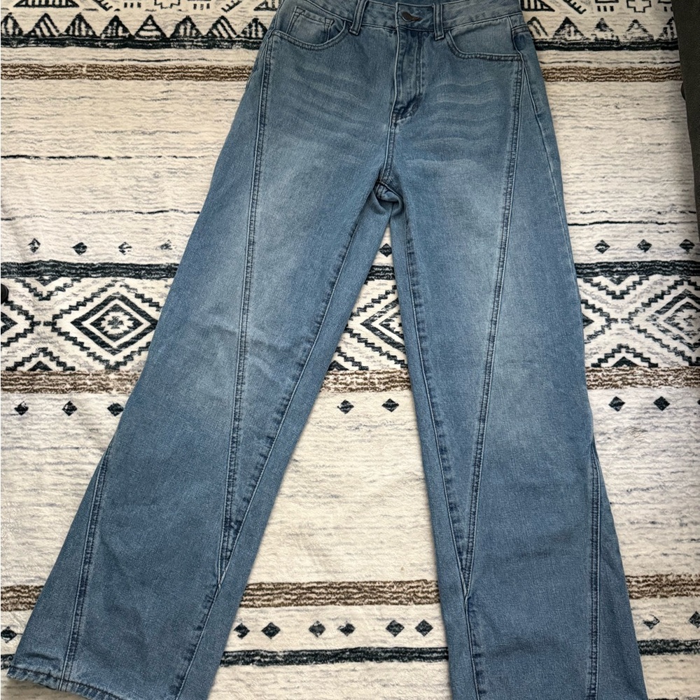 Commense Blue Flare Leg Jeans with Classic Style
